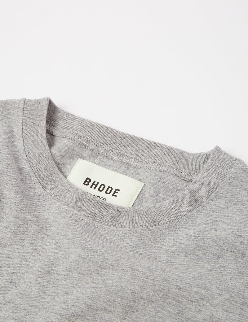 Bhode Long Sleeve T-Shirt (Organic/Canada Origin, 9oz) - Archive Grey