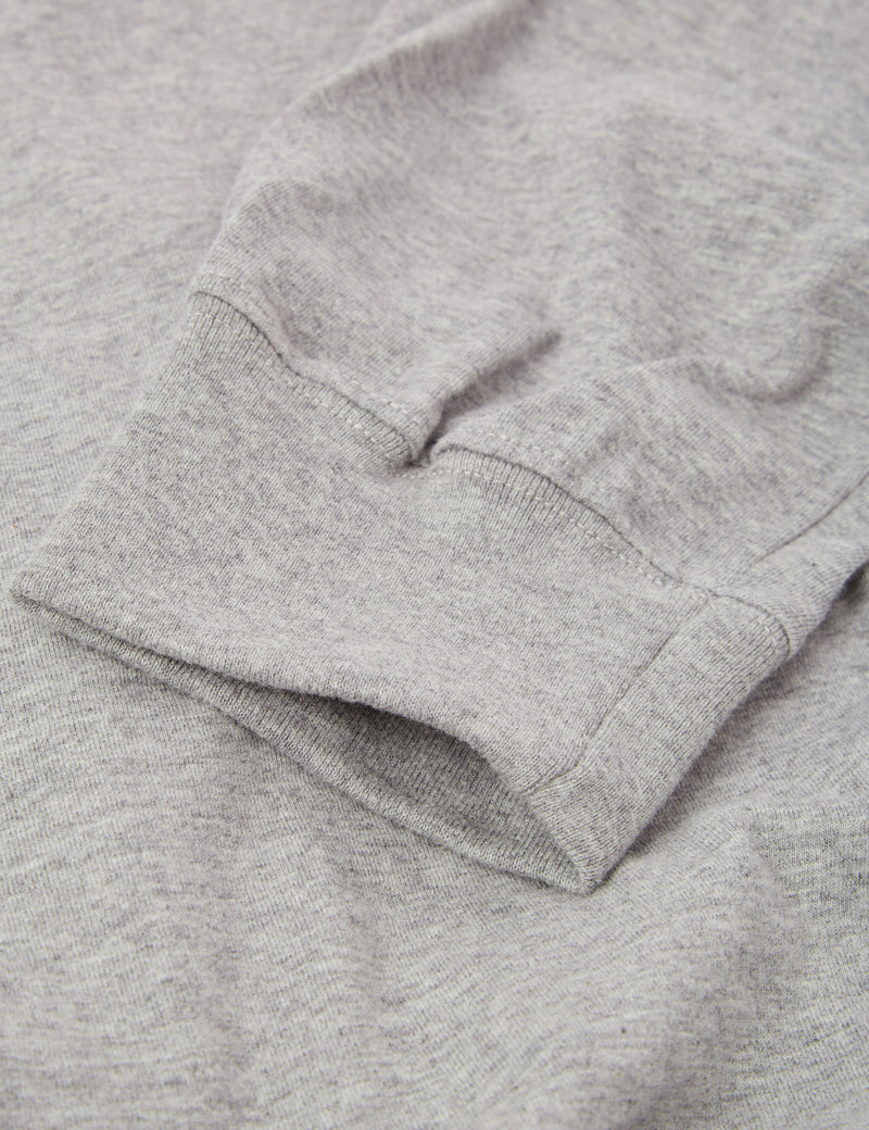 Bhode Long Sleeve T-Shirt (Organic/Canada Origin, 9oz) - Archive Grey
