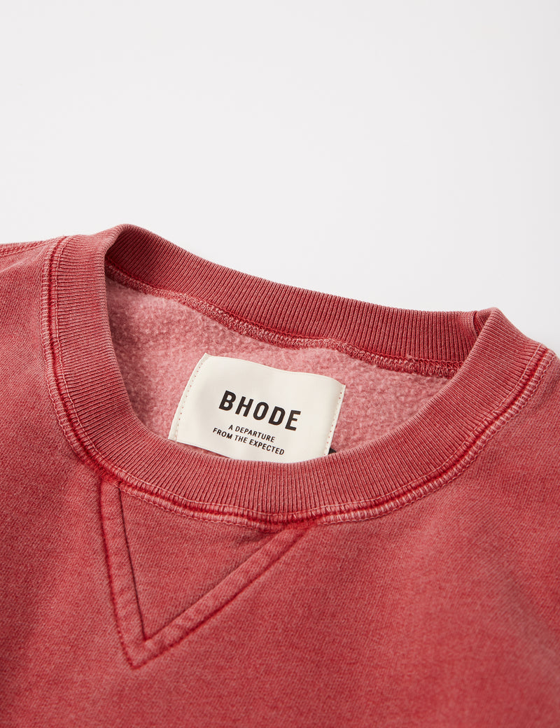 Bhode Pigment Dyed Crew Sweat (Organic/Canada Origin, 16oz) - Sahara Nights