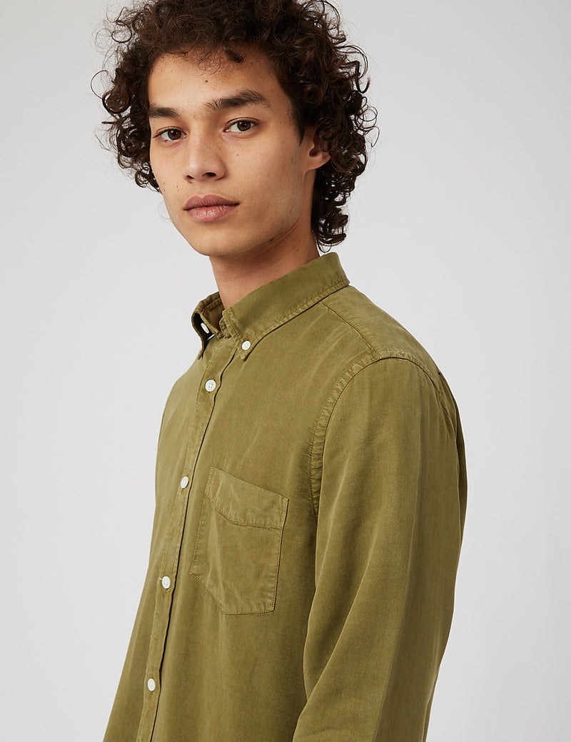 NN07 Manza Slim 5969 Shirt - Leaf Green