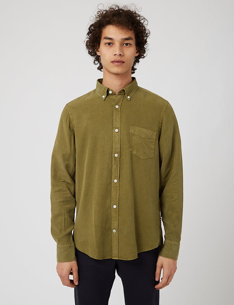 NN07 Manza Slim 5969 Shirt - Leaf Green