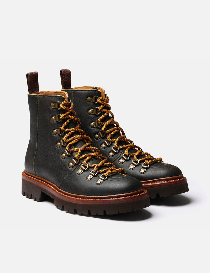 Womens Grenson Nanette Hiker Boot (Vintage Soft Leather) - Brown