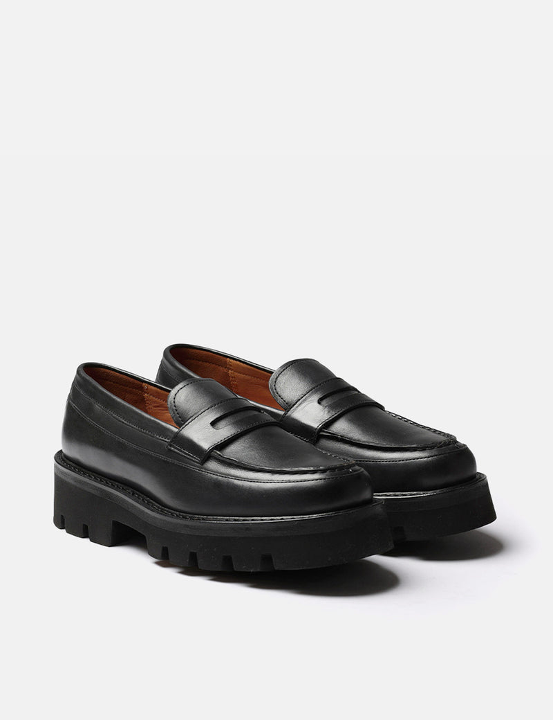 Mocassins Femmes Grenson Philomena (Cuir Lisse) - Noir