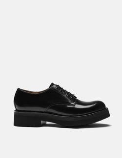 Womens Grenson Carol Derby Shoe (Hi Shine Leather) - Black