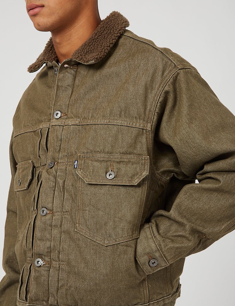 Levis Made & Crafted Oversized Type II Trucker Jacket - Green 