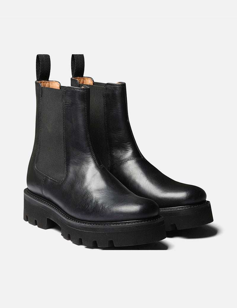 Bottines Chelsea Milly Grenson pour femmes (cuir Heritage) - Noir