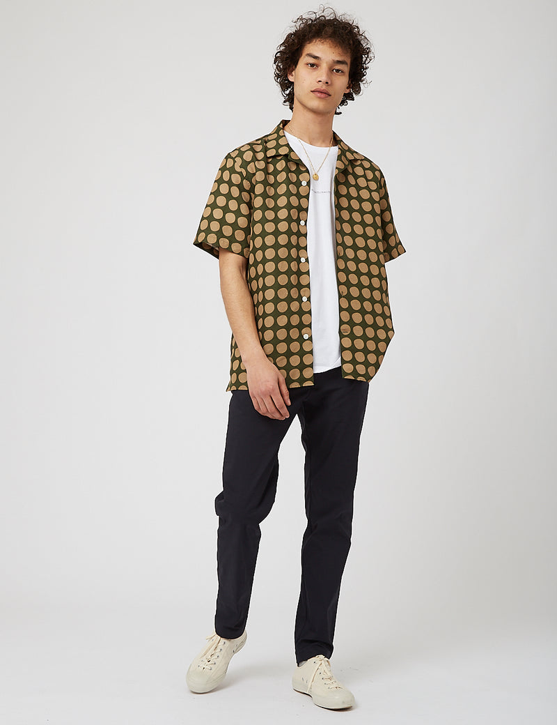 NN07 Miyagi Short Sleeve Shirt 5034 - Army Green