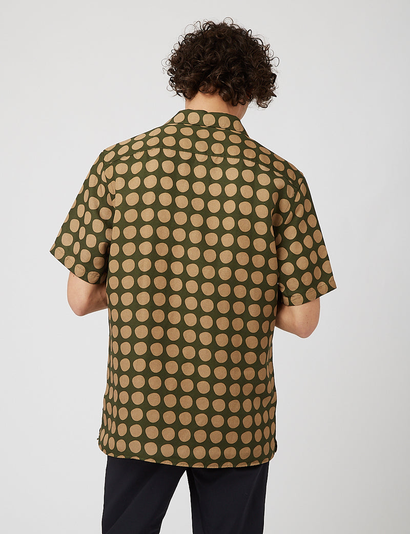 NN07 Miyagi Short Sleeve Shirt 5034 - Army Green