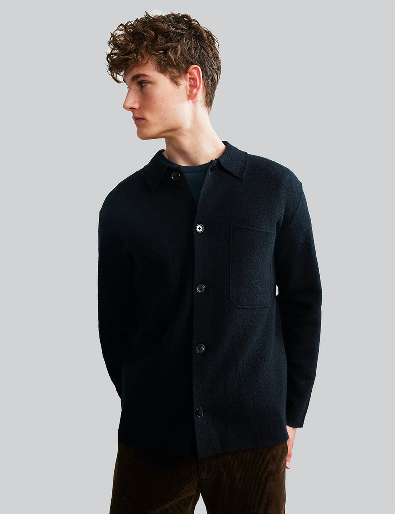 NN07 Jonas Jacket (Boiled Wool) - Black