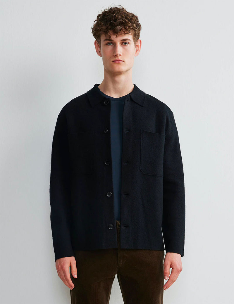 NN07 Jonas Jacket (Boiled Wool) - Black