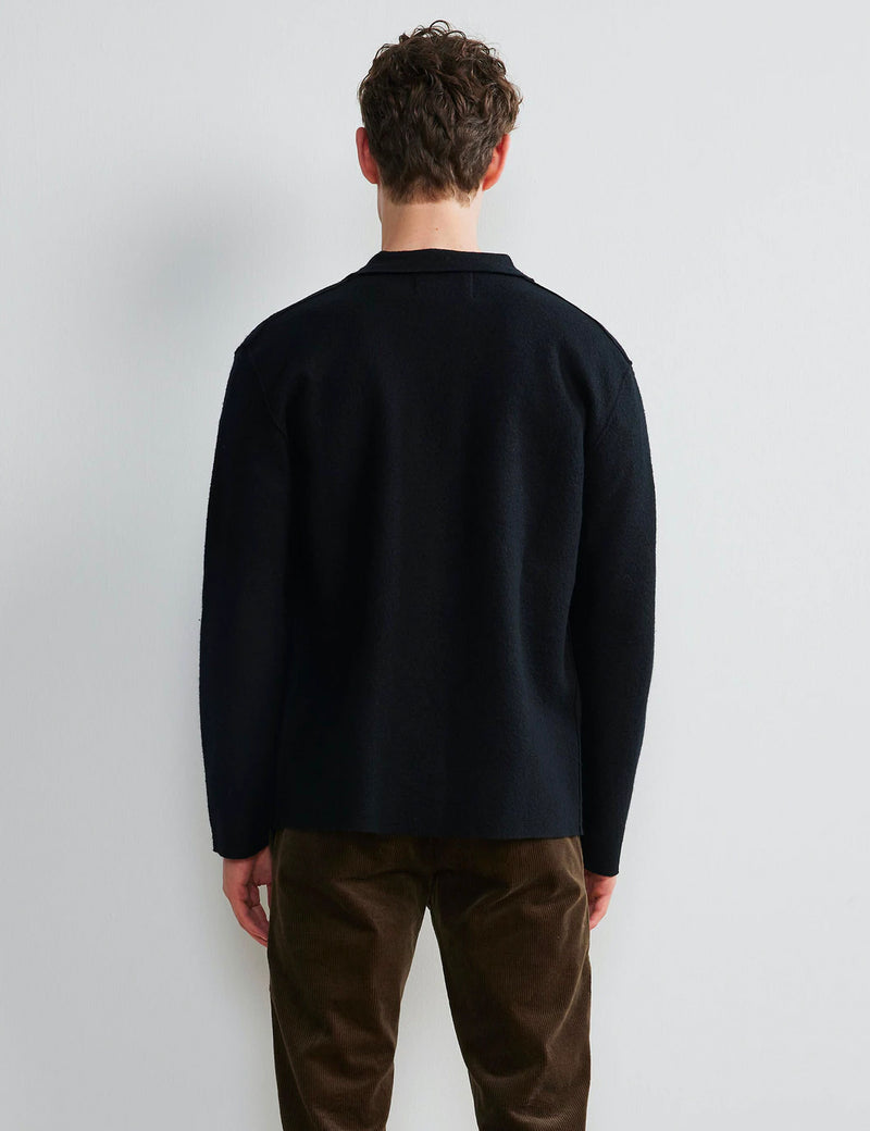 NN07 Jonas Jacket (Boiled Wool) - Black