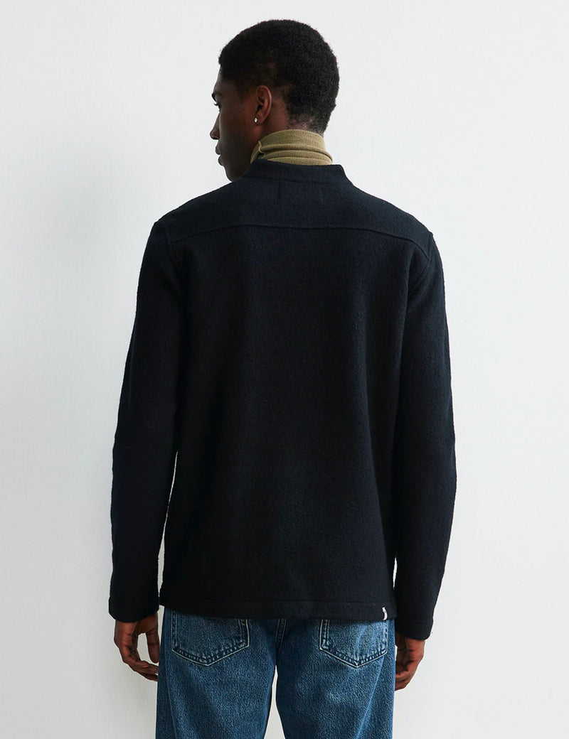 NN07 Carlos Half-Zip Sweater 6398 - Black