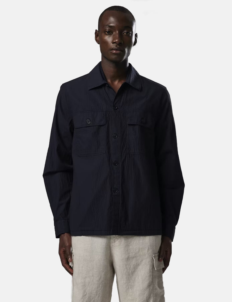 NN07 Wilas 1062 Overshirt - Navy Blue