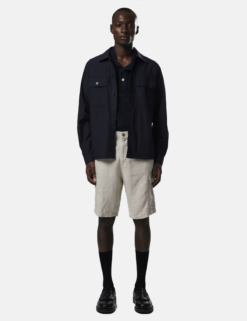 NN07 Wilas 1062 Overshirt - Navy Blue