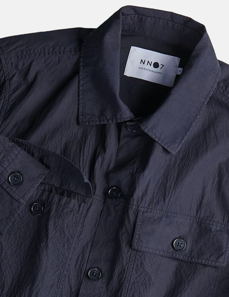 NN07 Wilas 1062 Overshirt - Navy Blue