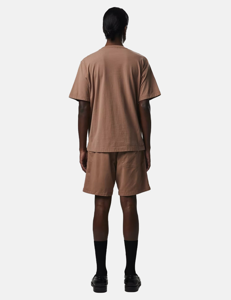 NN07 Wilko Print 3432 T-Shirt - Nougat Brown