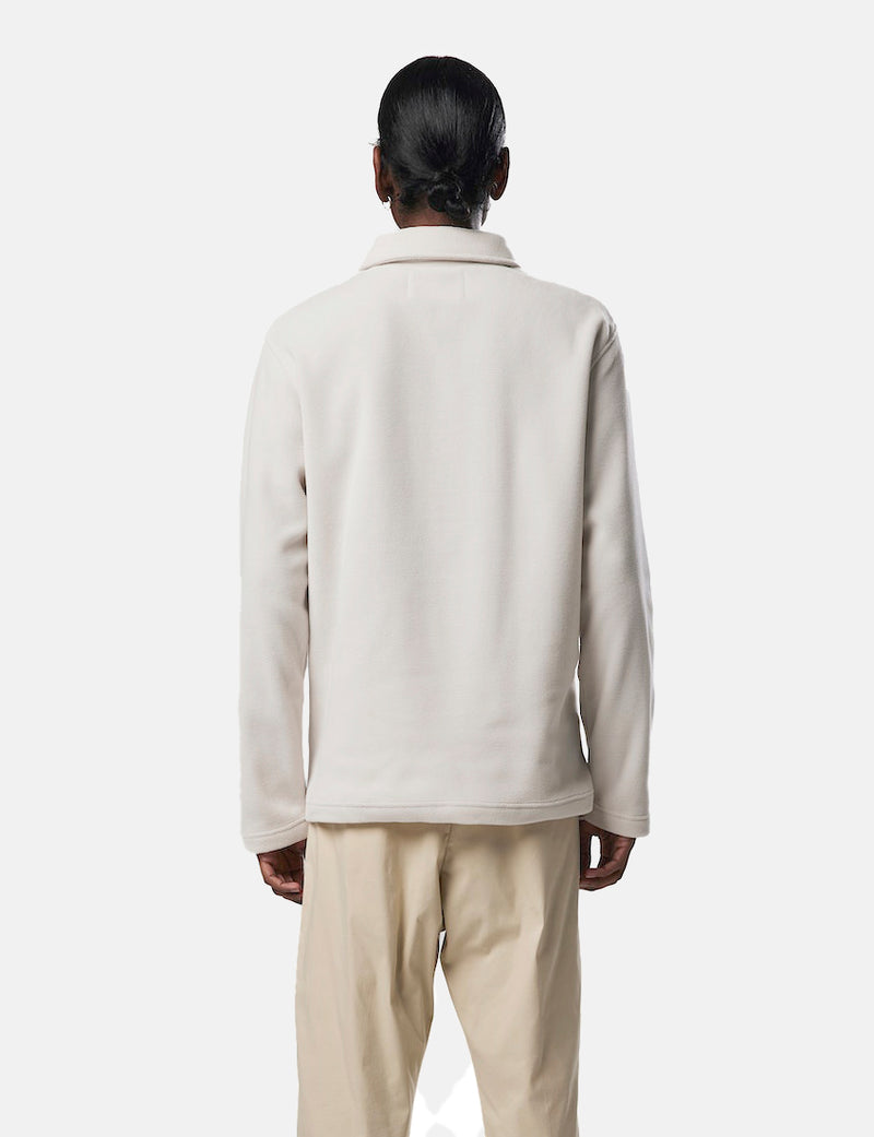 NN07 Vinny Polo Shirt (Recycled Fleece) - Ecru