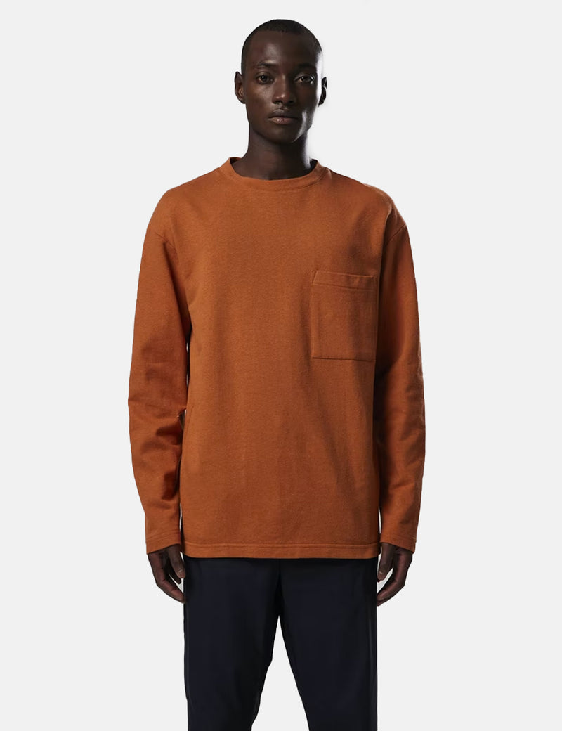 NN07 Nat 3494 Long Sleeve T-Shirt - Terracotta