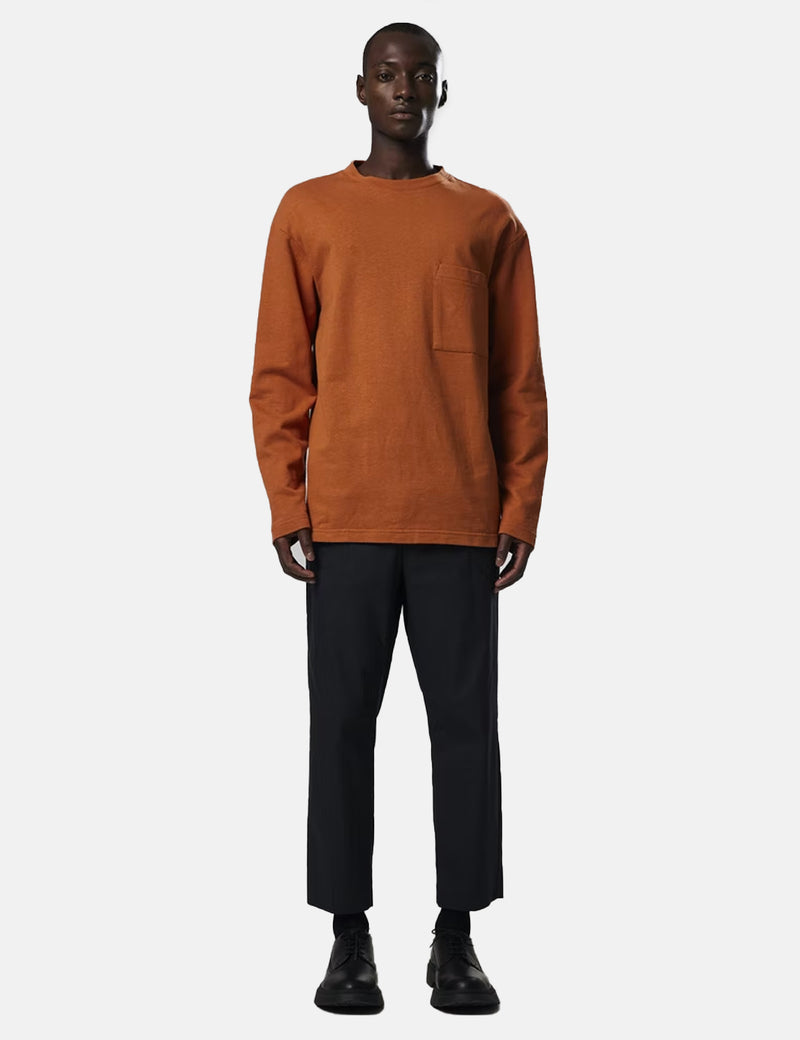 NN07 Nat 3494 Long Sleeve T-Shirt - Terracotta