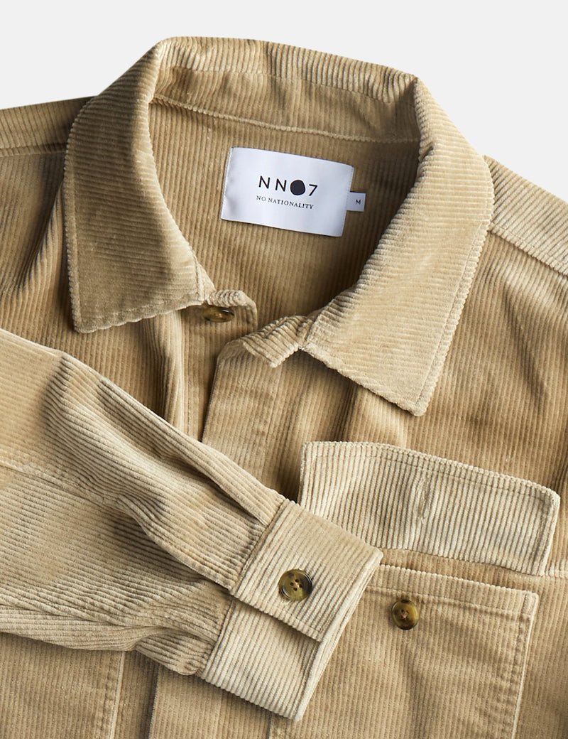 NN07 Wilas Overshirt (Cotton) - Khaki Brown