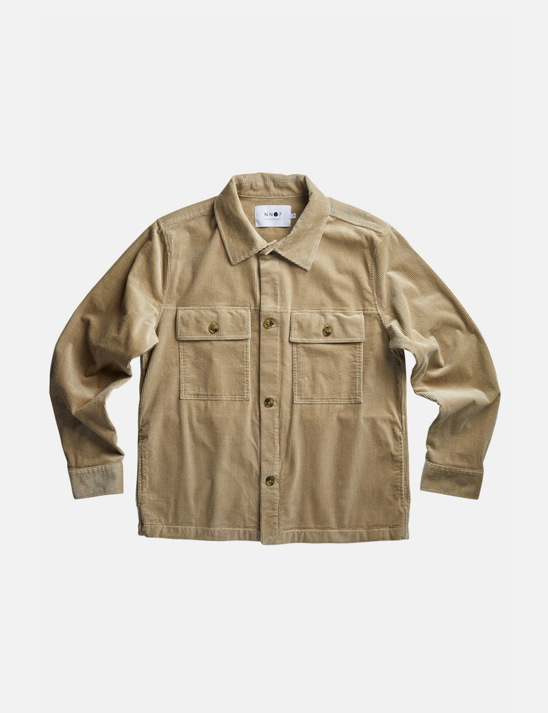 NN07 Wilas Overshirt (Cotton) - Khaki Brown
