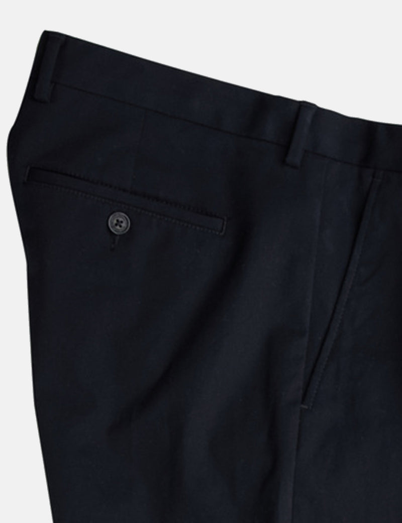 NN07 Bill Cotton Trousers (Relaxed) - Navy Blue