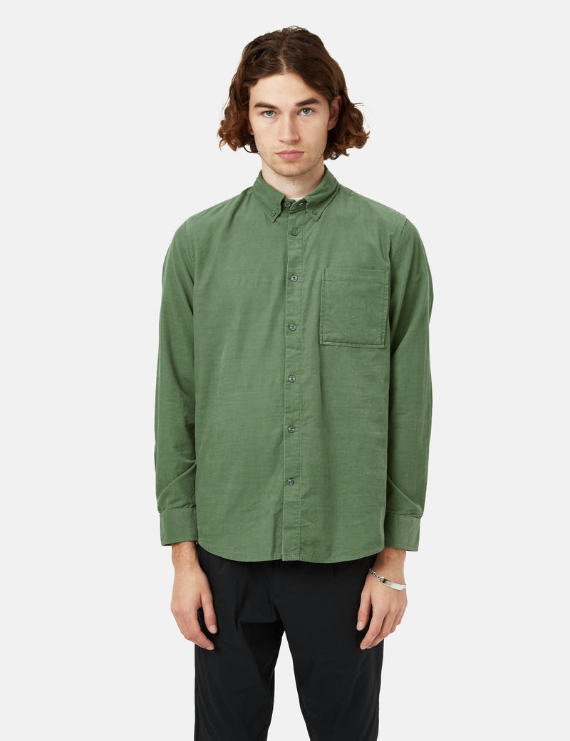 NN07 Arne Shirt (Cotton) - Dusty Green