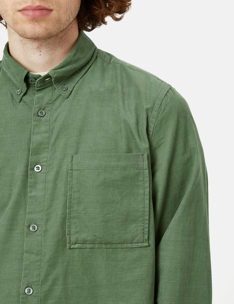 NN07 Arne Shirt (Cotton) - Dusty Green