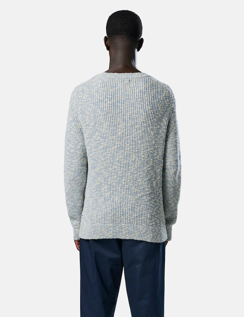 NN07 Jesse Knitted Crewneck - Ashley Blue