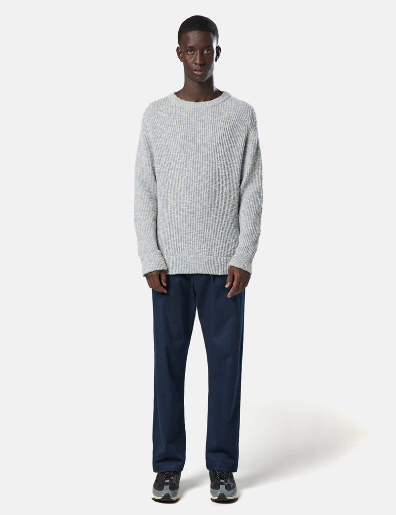 NN07 Jesse Knitted Crewneck - Ashley Blue