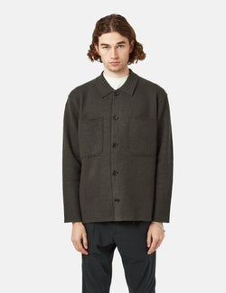 NN07 Jonas Overshirt (Merino Wool) - Army Grey