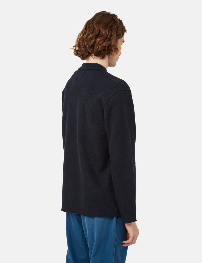 NN07 Jonas Overshirt (Merino Wool) - Navy Blue