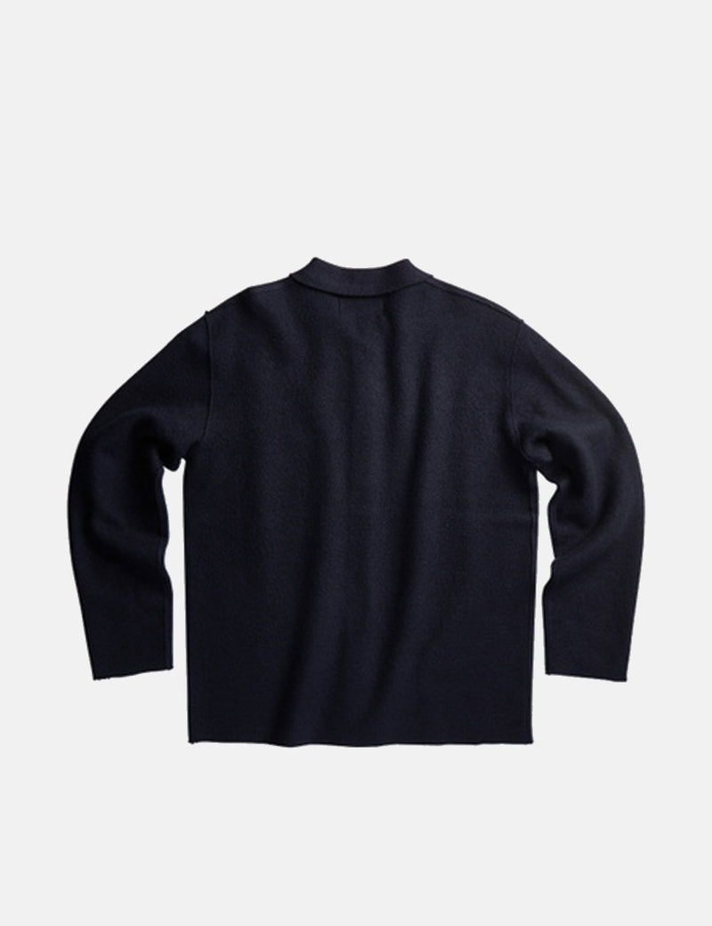 NN07 Jonas Overshirt (Merino Wool) - Navy Blue