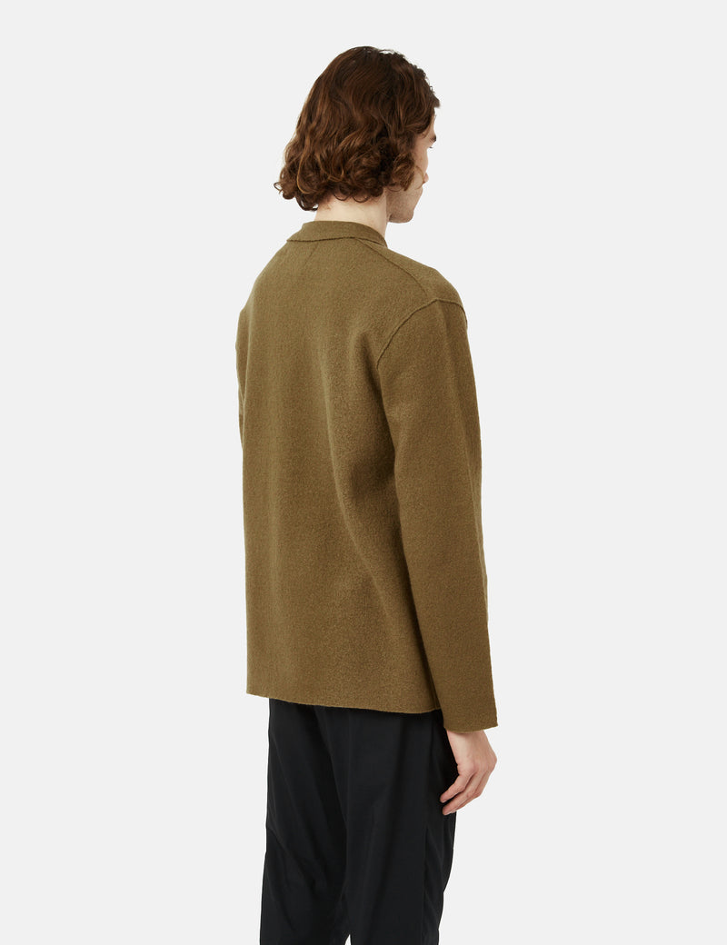 NN07 Jonas Overshirt (Merino Wool) - Pyramid Brown
