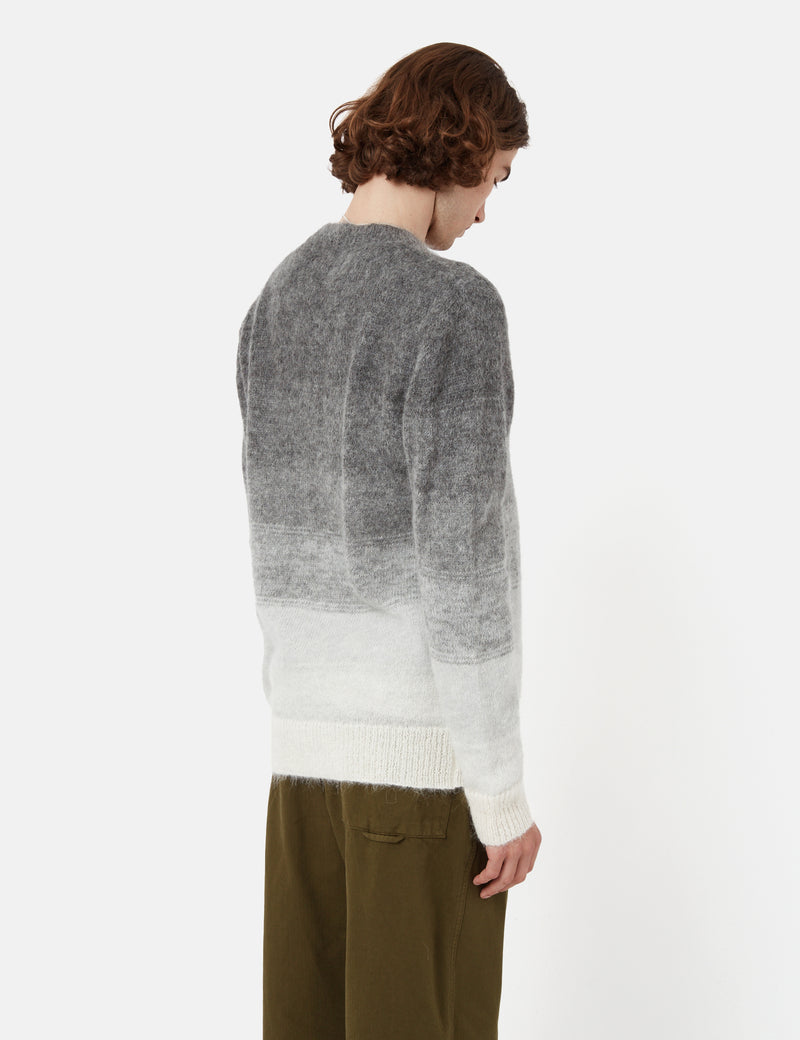 NN07 Walther Sweatshirt (Mohair/Alpaca Wool) - Grey Multi