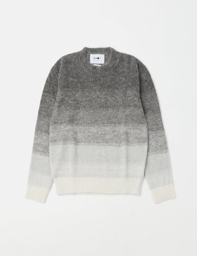 NN07 Walther Sweatshirt (Mohair/Alpaca Wool) - Grey Multi