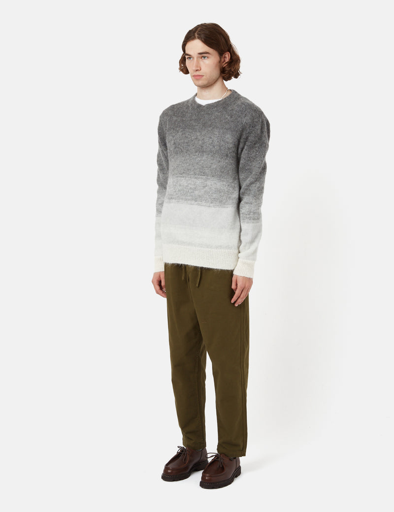 NN07 Walther Sweatshirt (Mohair/Alpaca Wool) - Grey Multi