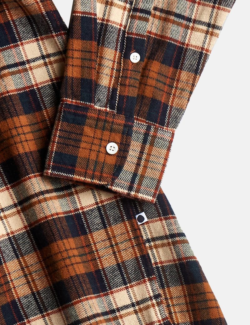 NN07 Arne Shirt - Brown Check
