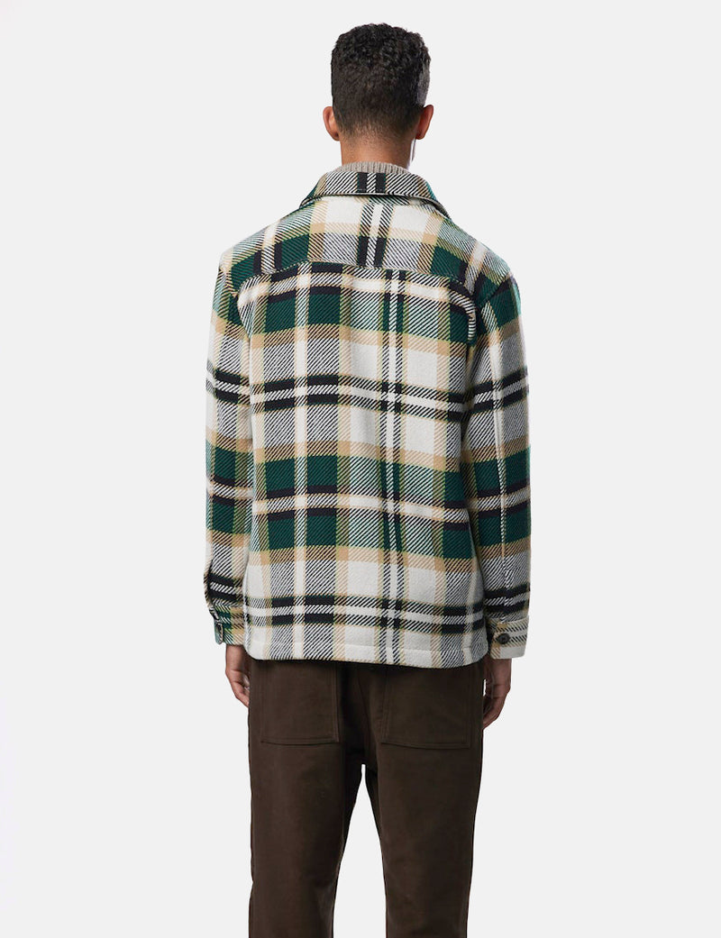 NN07 Soren Overshirt - Green Check
