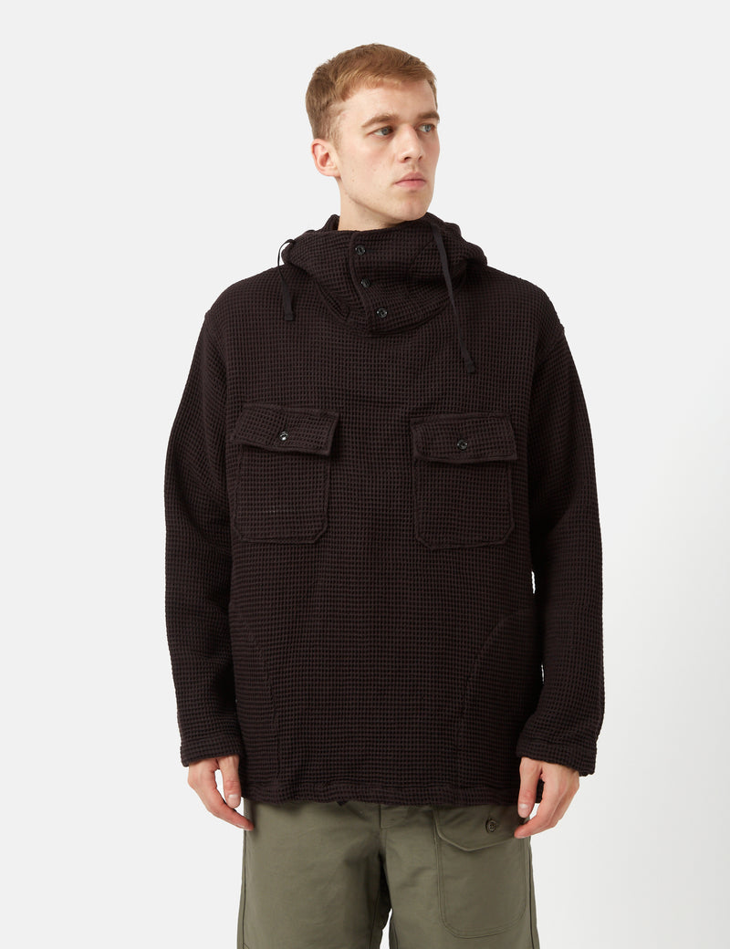 Engineered Garments Cagoule Jacket (Waffle) - Black