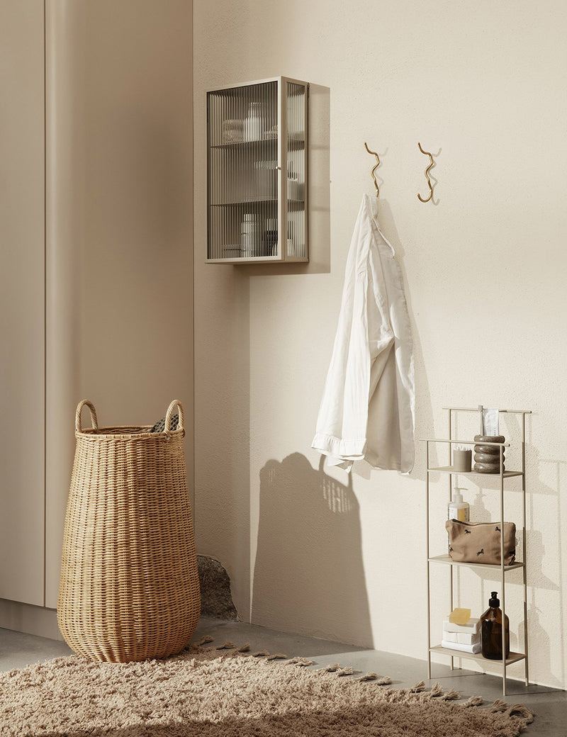 Ferm Living Amass Long Pile Rug - White Pepper
