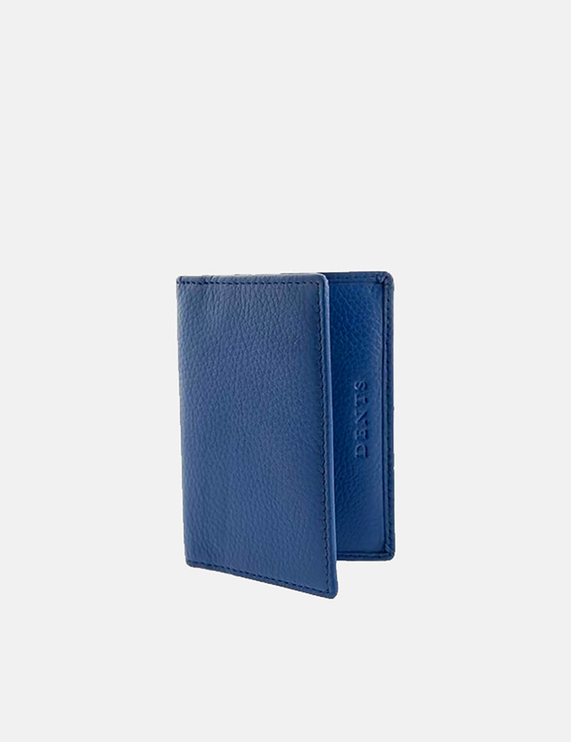 Dents Beauley Leather Card Holder (Pebble Grain) - Royal Blue