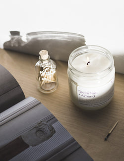 Wax + Wick Green Tea + Almond Candle