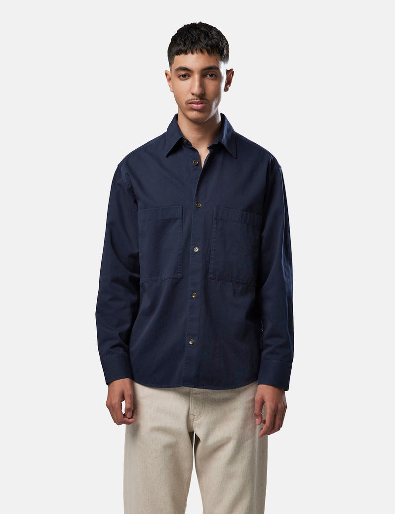 NN07 Freddy Shirt - Navy Blue