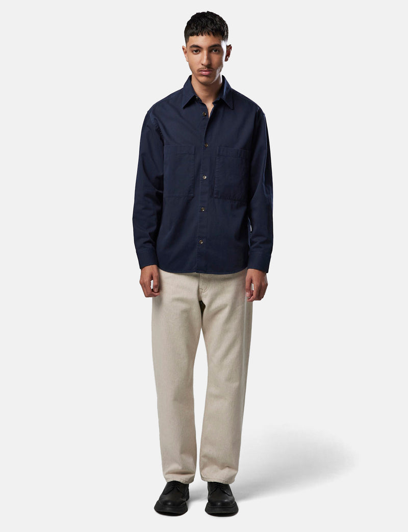 NN07 Freddy Shirt - Navy Blue