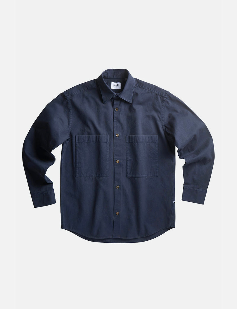 NN07 Freddy Shirt - Navy Blue