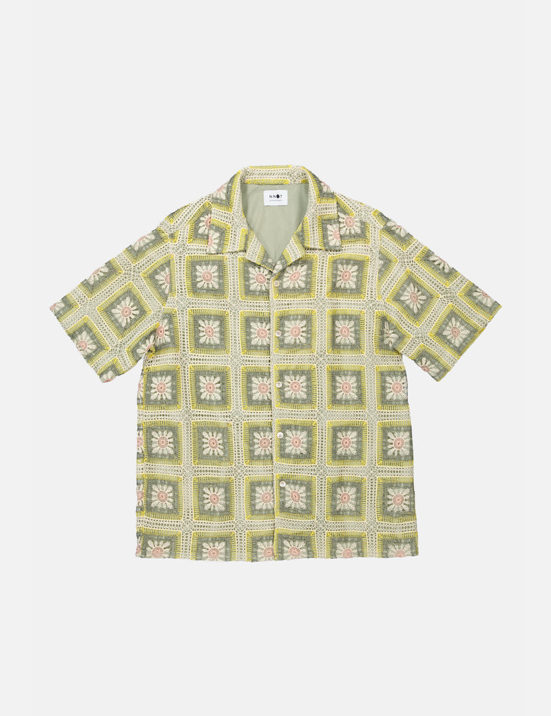 NN07 Julio Crochet Shirt - Pale Green