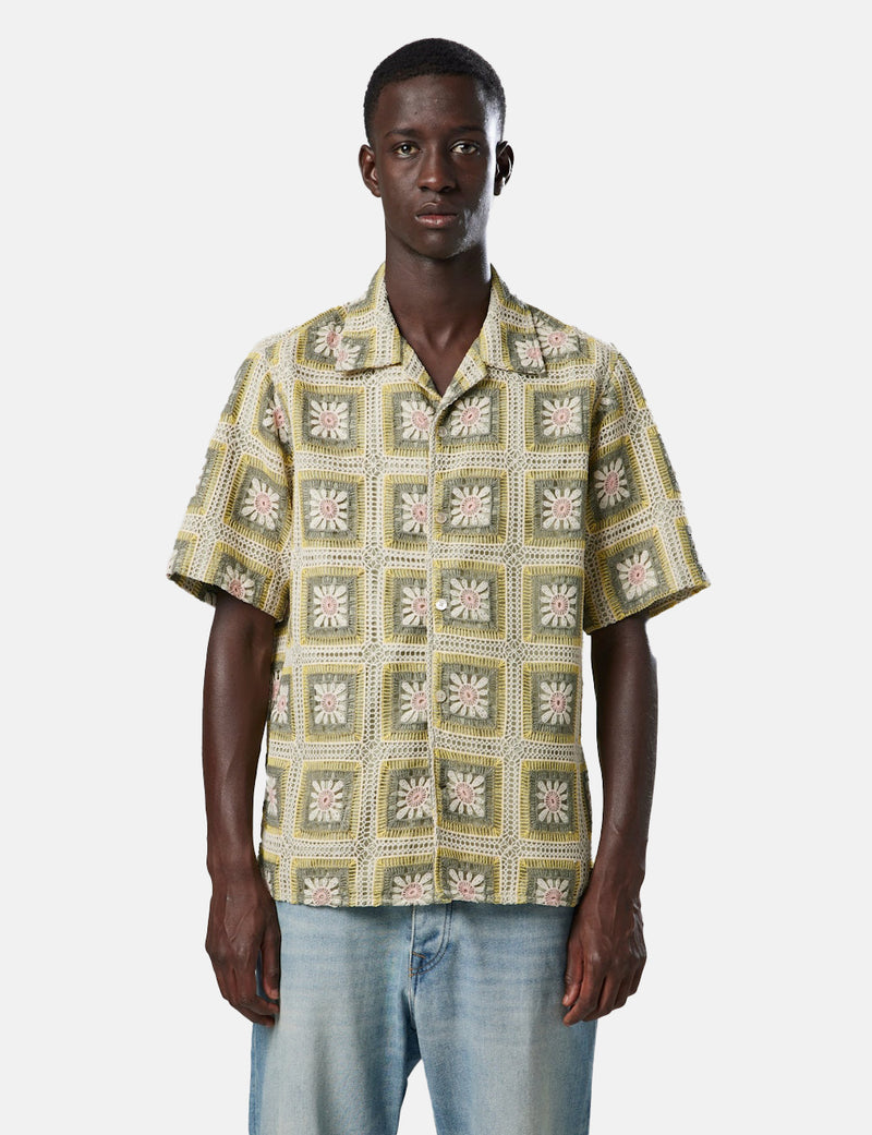 NN07 Julio Crochet Shirt - Pale Green