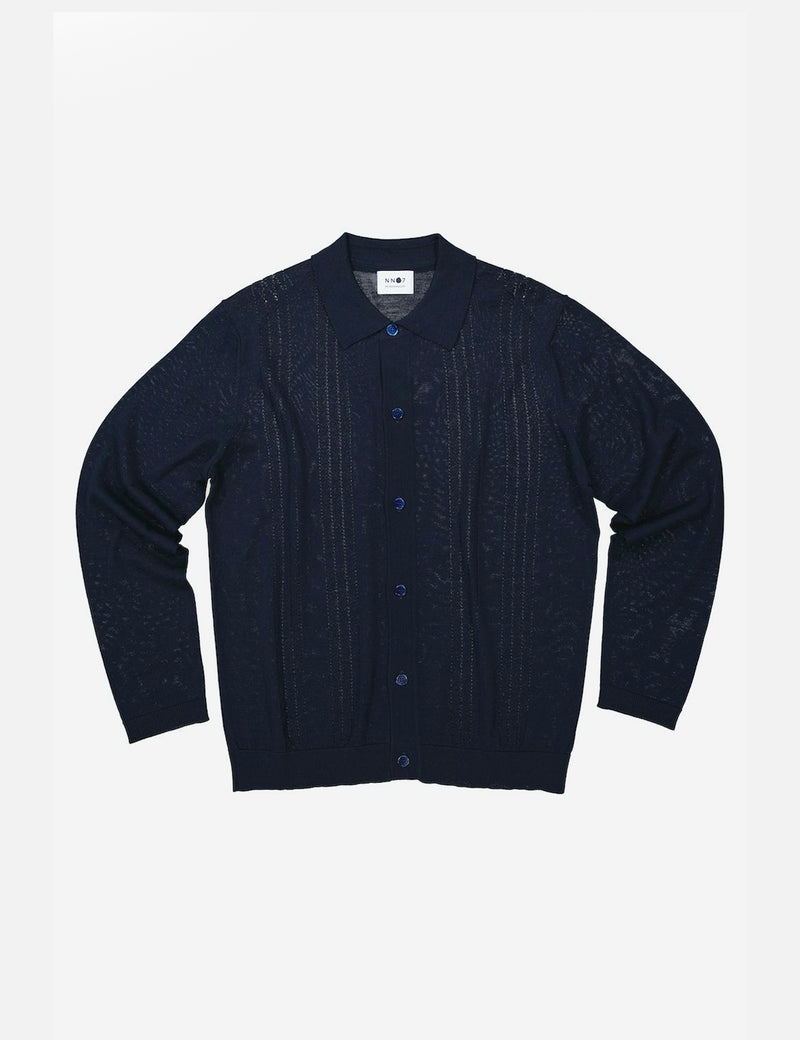 NN07 Thor Polo (Wool) - Navy Blue