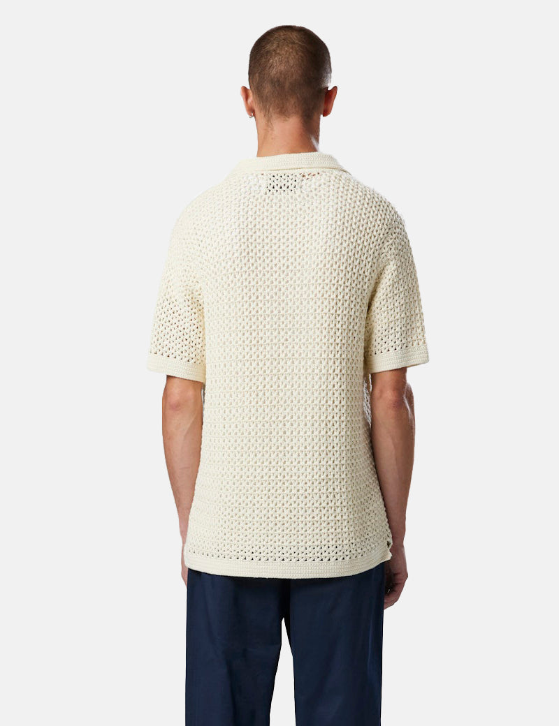 NN07 Crochet Ryan Crewneck - Ecru